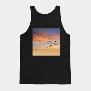 Birds Flying In V Formation Tank Top